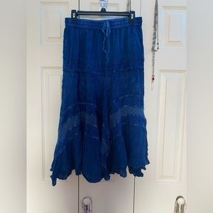 Blue Hippie Skirt